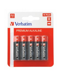 Baterija alkalna Verbatim 49875 1.5V AA LR6 10-pack