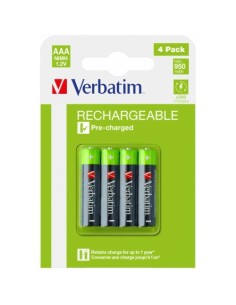 Baterija polnilna Verbatim 49514 Premium, 950mAh Ni-MH AAA, 4-pack