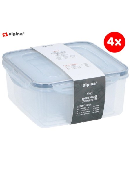 Komplet posod ALPINA (8711252439488), 4-delni