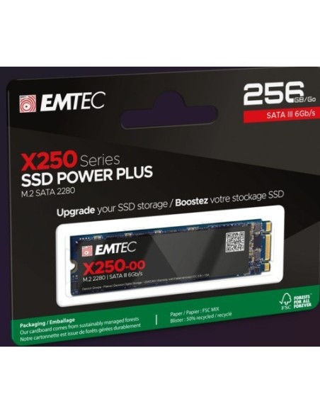 SSD Emtec X250 256GB M.2 SATA