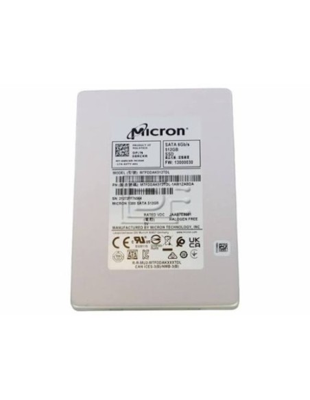 SSD Dell Micron 1300 Datacenter 512GB (08RCKR), 2.5" SFF