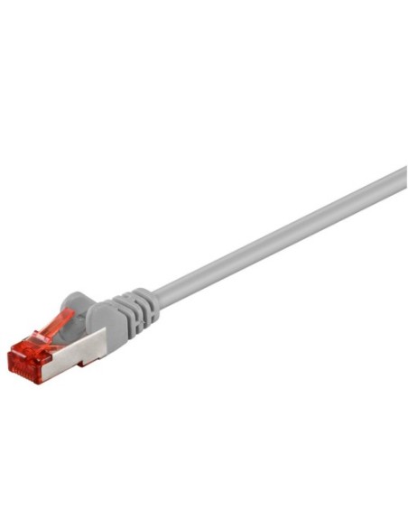 Priključni kabel SFTP C6 RJ45 0.25m, siv, Goobay 93371