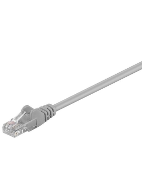 Priključni kabel UTP C5e RJ45 0.5m, siv, Goobay 68337