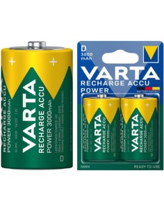 Baterija polnilna Varta 85061011, 3000mAh Ni-MH D/HR20, 2-pack