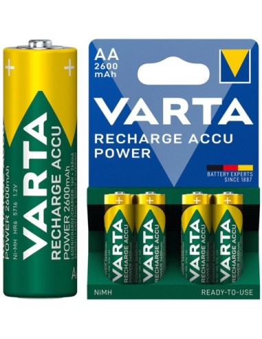 Baterija polnilna Varta 43473, 2600mAh Ni-MH AA/HR6, 4-pack