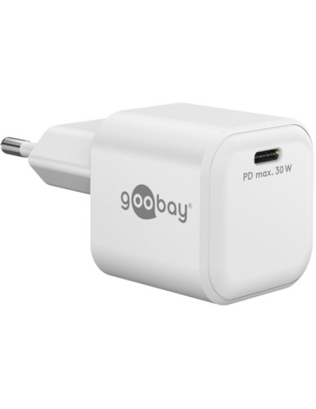 USB polnilec Goobay USB-C GaN 30W (79153), bel