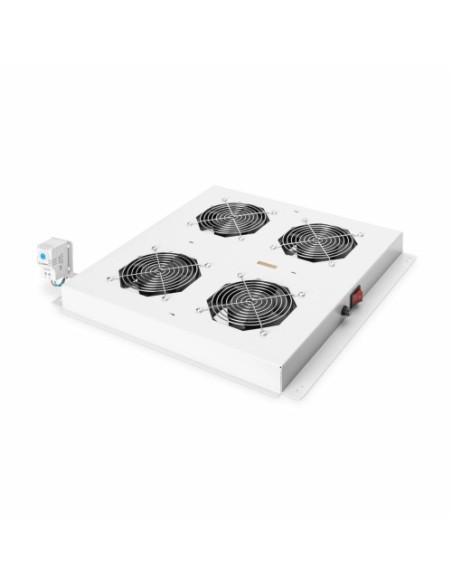 Komunikacijska omara - hladilna enota 4x vent. s termostatom Digitus siva (DN-19 FAN-4-I-8-8)