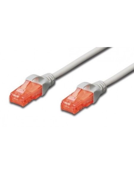 Priključni kabel UTP C6 RJ45 1m, siv, Digitus DK-1617-010