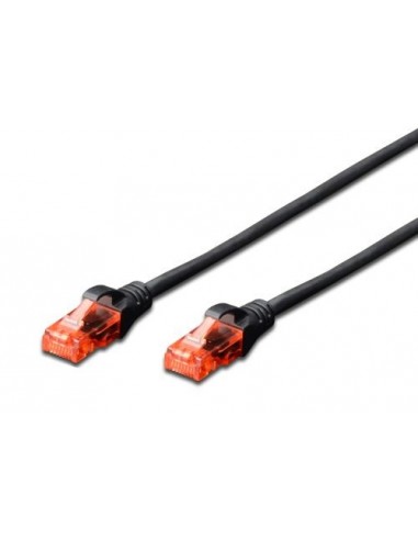 UTP priključni kabel C6 RJ45 2m, črn, Digitus DK-1617-020/BL