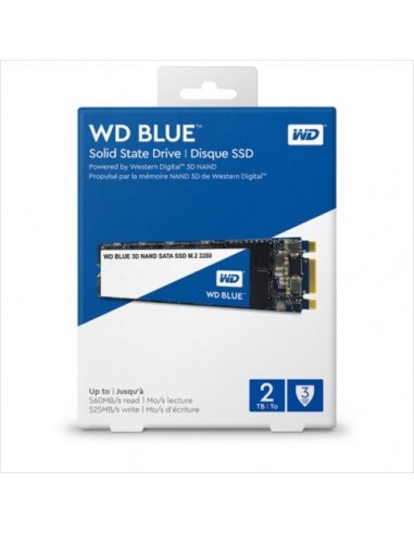 SSD WD Blue (WDS200T2B0B) M.2 2TB, 560/530 MB/s, SATA3