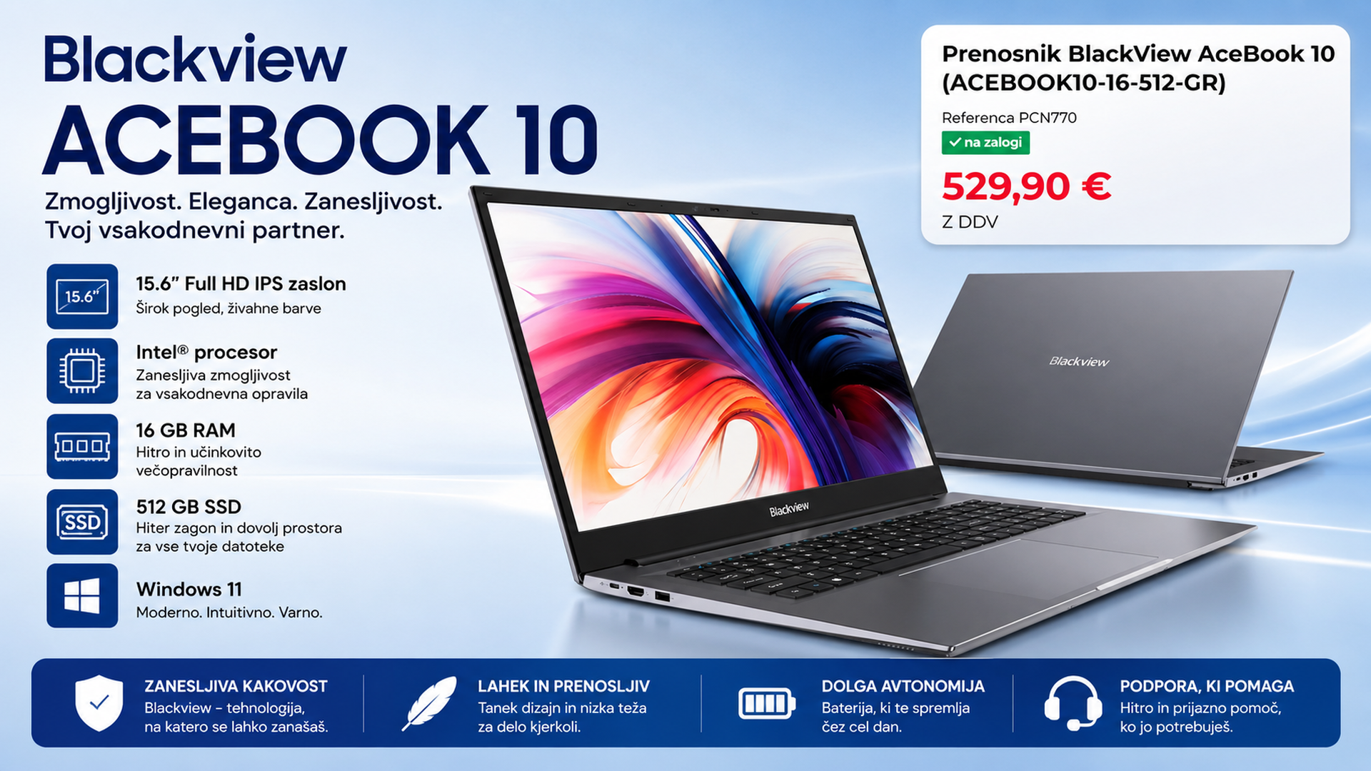 Prenosnik BlackView Acebook 10